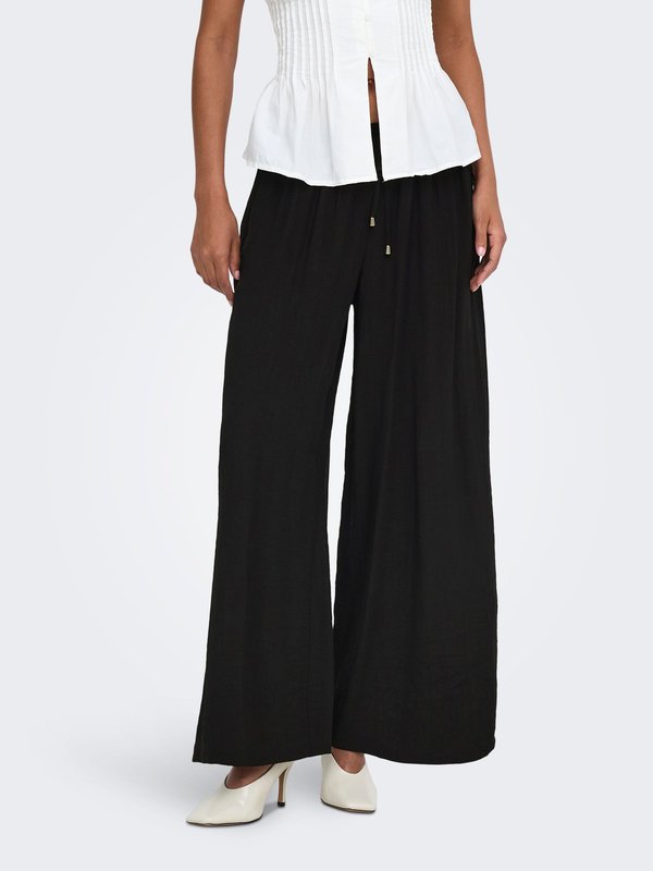 ONLY ONLGINI Regular Fit - Trousers - black