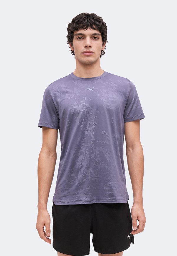 Puma EMBOSSED TEE - Sports T-shirt - inky depths