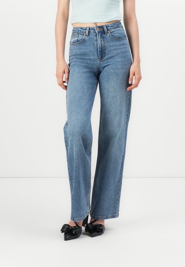ONLY ONLJULIETTE WIDE LEG - Wide Leg - medium blue denim