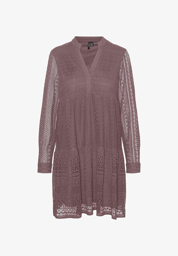 Vero Moda Curve VMHONEY Tunic - Day dress - rose brown