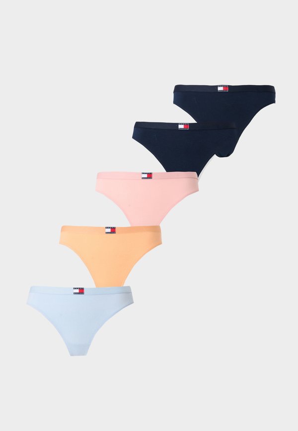 Tommy Hilfiger HERITAGE 5 PACK - Thong - blue/navy/rose
