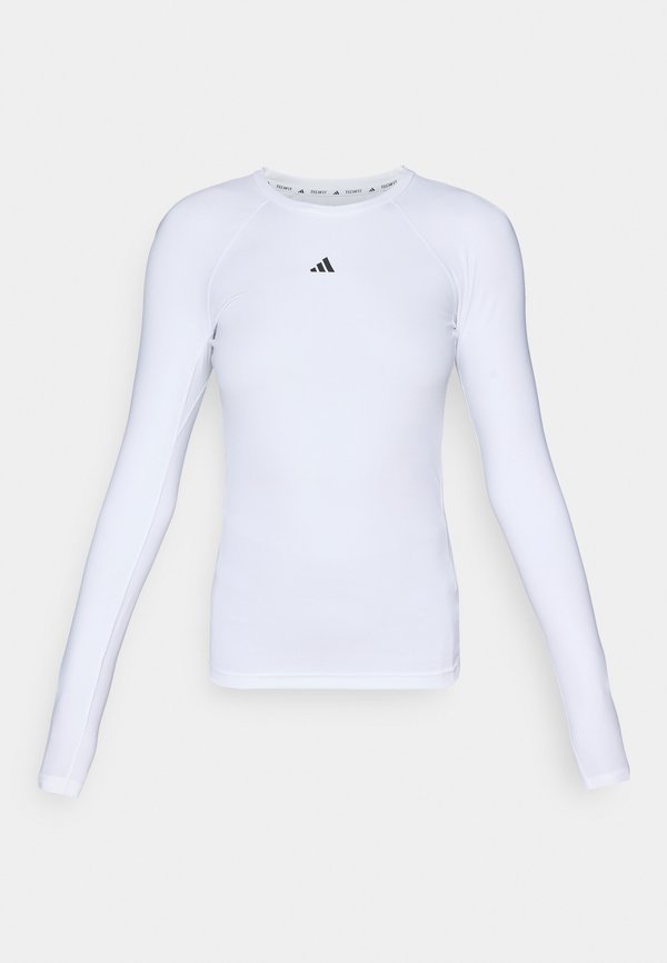 adidas Performance TECHFIT LONG SLEEVE TRAINING TOP - Long sleeved top - white