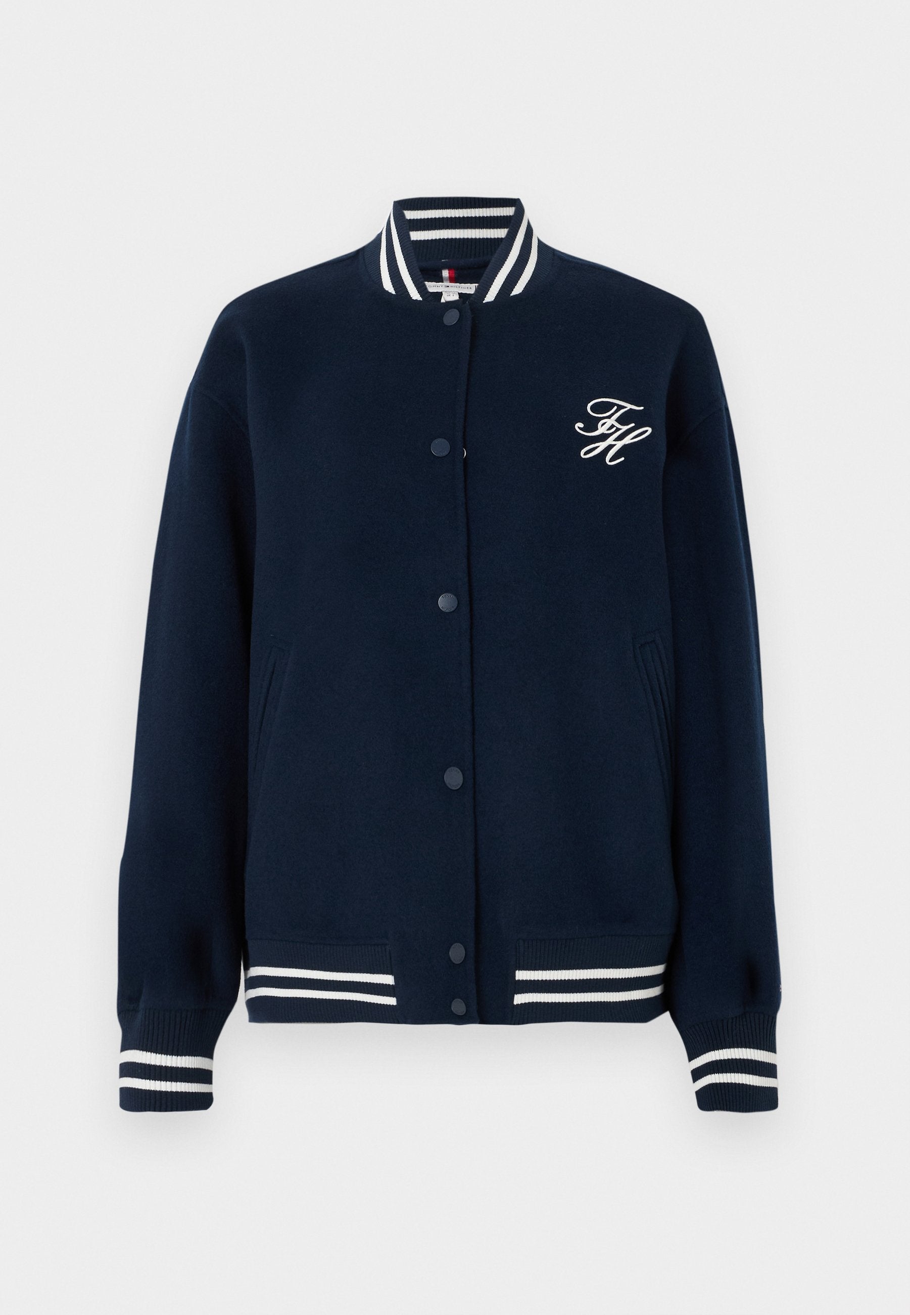 DOUBLE-FACED WOOL BLEND BOMBER JACKET Media 1