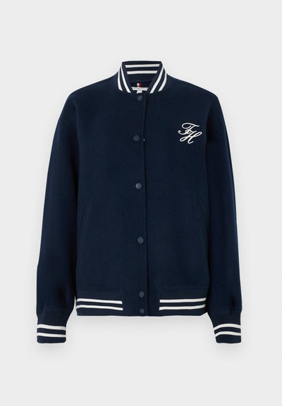 Tommy Hilfiger DOUBLE-FACED WOOL BLEND BOMBER JACKET