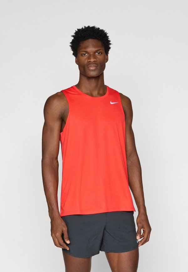 Nike Performance MILER TANK - Top - crimson/reflective silver-coloured
