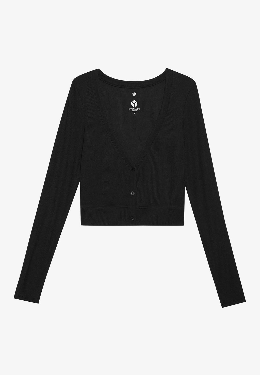 Even&Odd active LONG SLEEVE SPORTS CARDIGAN WITH BUTTON UP FRONT