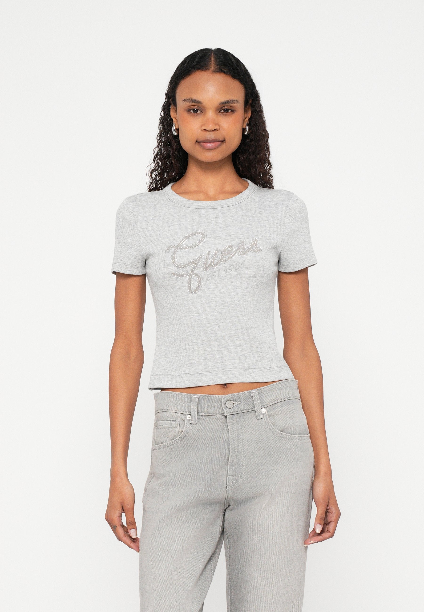 Guess STUDS SCRIPT TEE