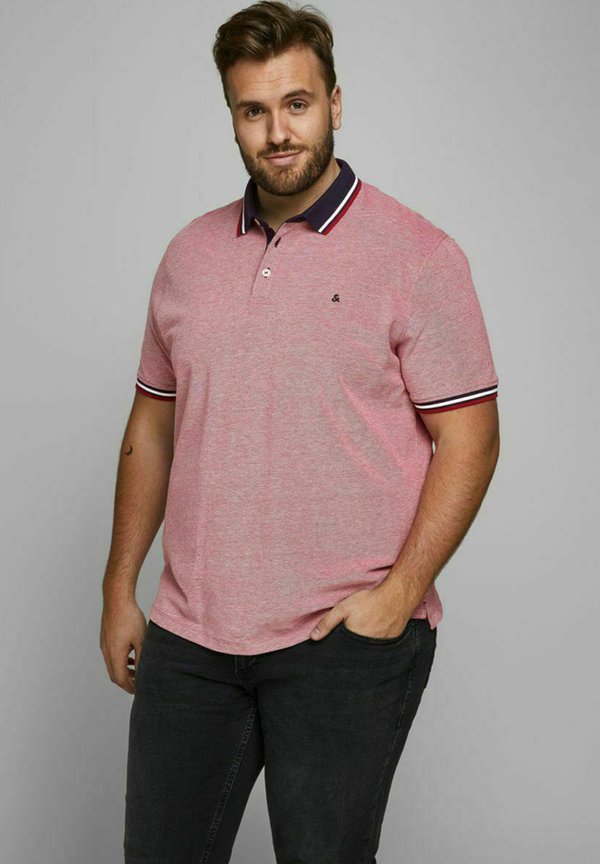 Jack & Jones JJEPAULOS POLO SS NOOS PLS - Polo shirt - rio red