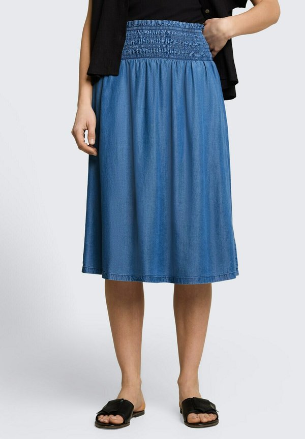 TOM TAILOR Denim skirt - clean light stone blue denim