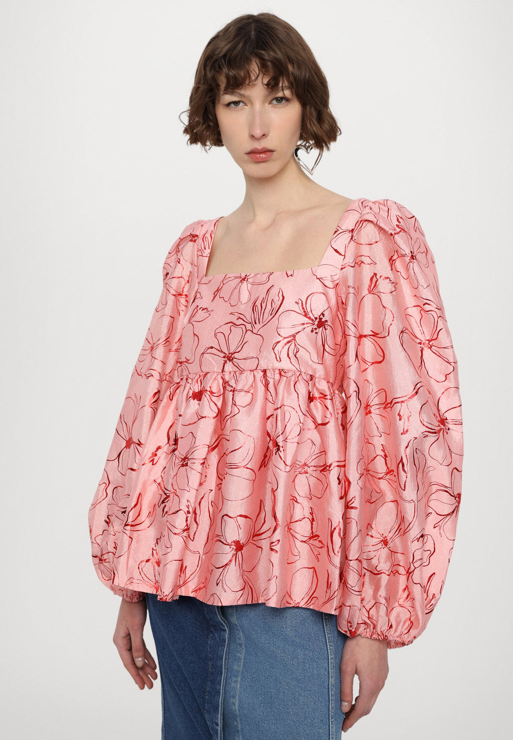 Stine Goya SQUARE NECK LONG SLEEVE