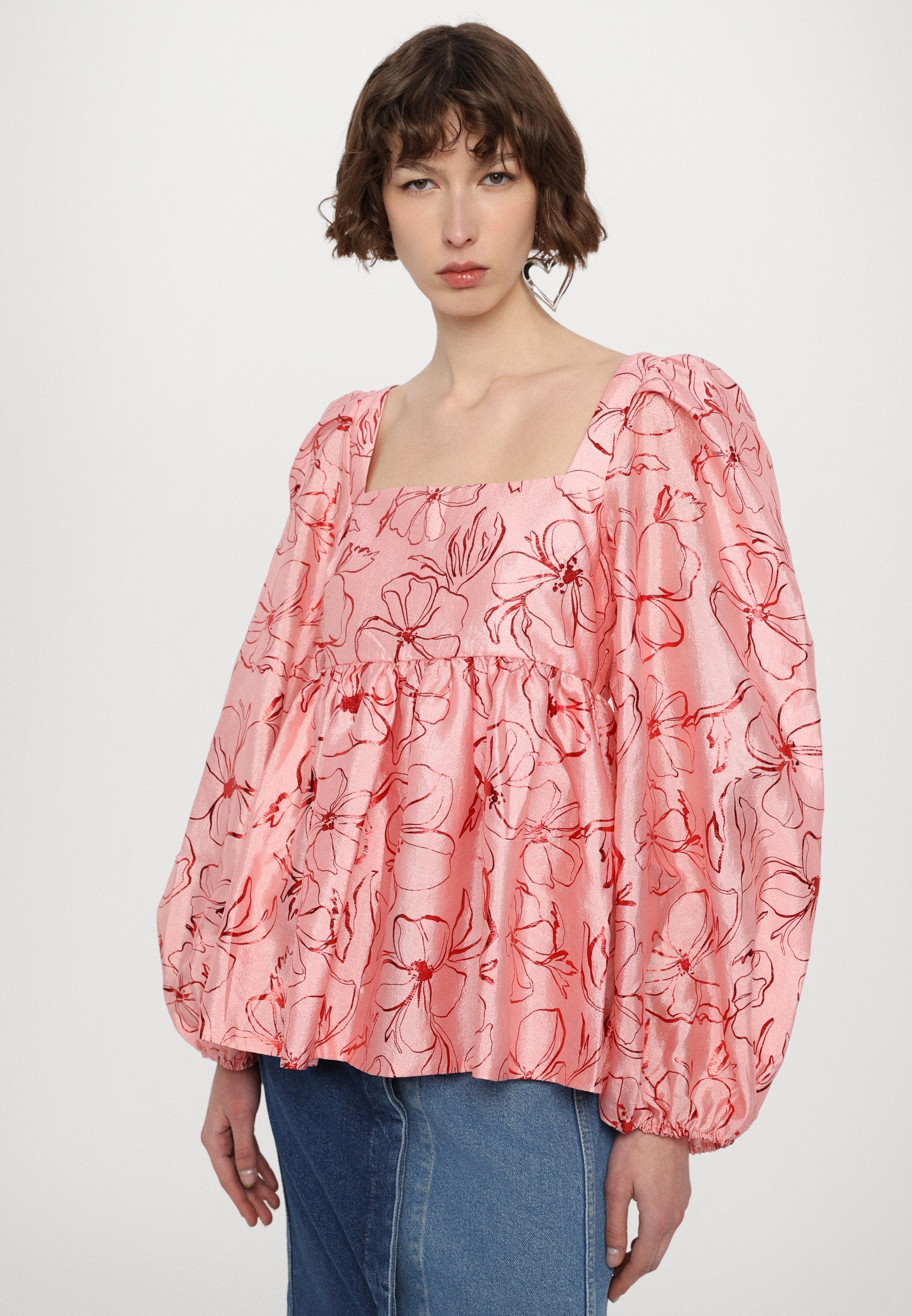 Stine Goya SQUARE NECK LONG SLEEVE