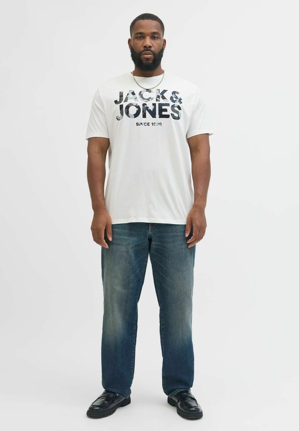 Jack & Jones Plus Size 3-pack - Print T-shirt - black