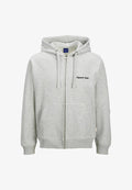 Jack & Jones Zip Plus Size Zip - Zip-up sweatshirt - white melange