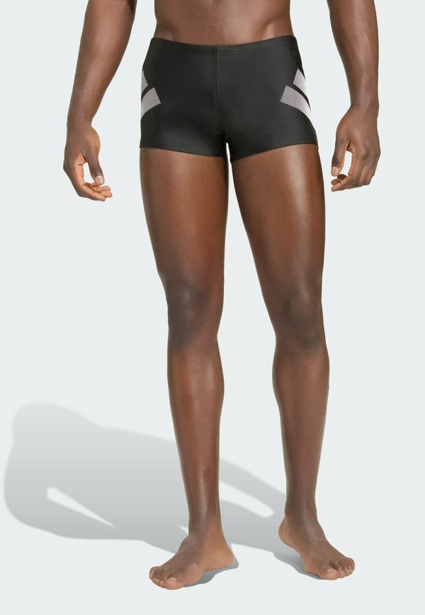 adidas Performance ADIDAS PERFORMANCE BIG BARS BOXERS - Swimming trunks - black white