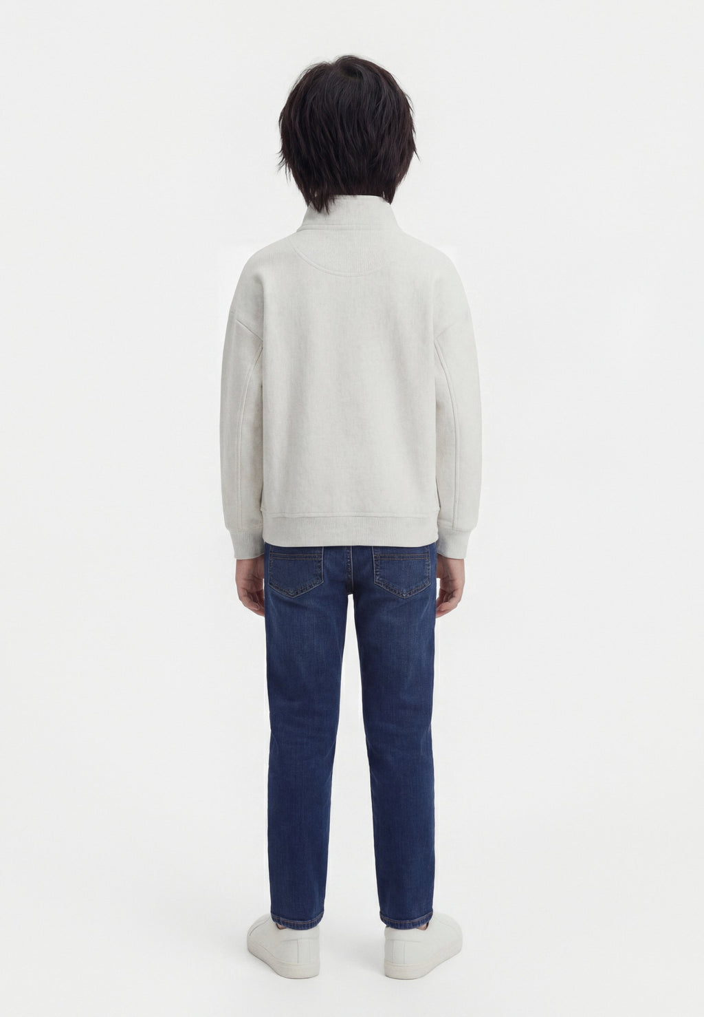 LOGO TERRY QUARTER-ZIP SWEATSHIRT Media 3