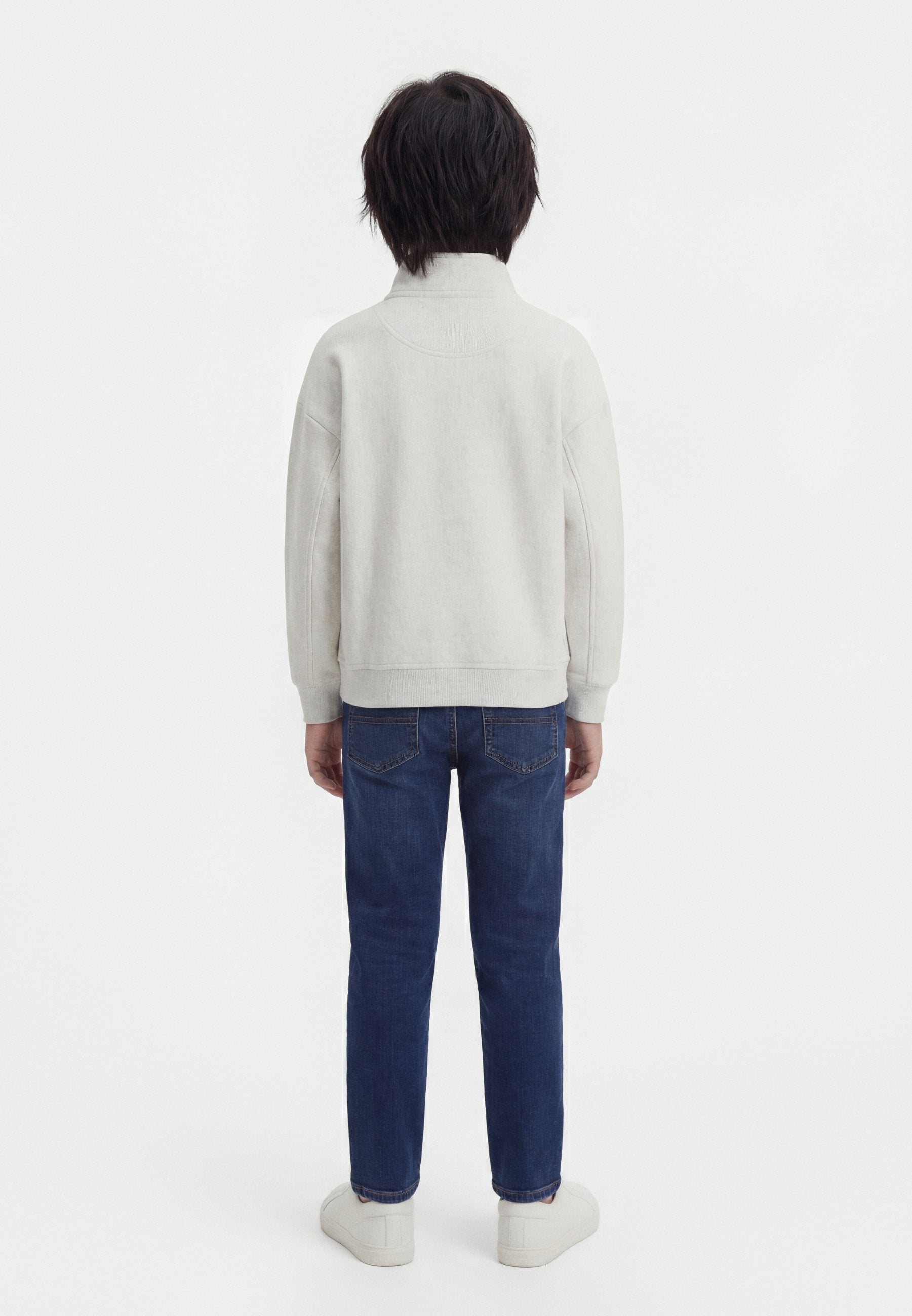 LOGO TERRY QUARTER-ZIP SWEATSHIRT Media 3
