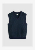 Levi's® SKYLINE - Jumper - basketweave navy/eden