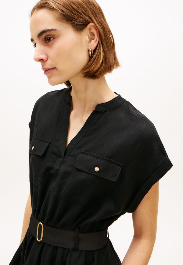 Tommy Hilfiger BELTED RELAXED MINI SHIRT DRESS
