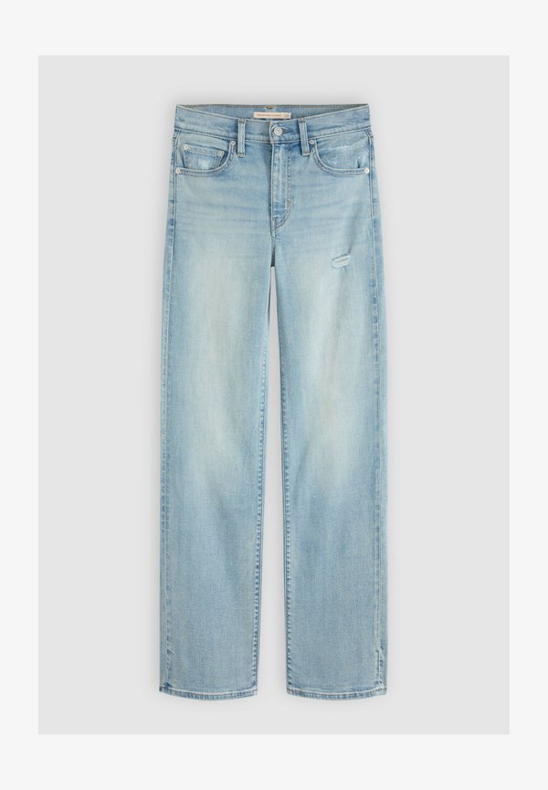 Levi's® 723 HIGH RISE STRAIGHT TRUE BLUE RINSE - Slim fit jeans - true blue rinse - light indigo - worn in