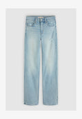 Levi's® 723 HIGH RISE STRAIGHT TRUE BLUE RINSE - Slim fit jeans - true blue rinse - light indigo - worn in