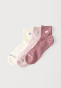 New Balance COLOR PATCH LOGO SEASONAL ANKLE UNISEX 3 PACK - Socks - nude/light pink
