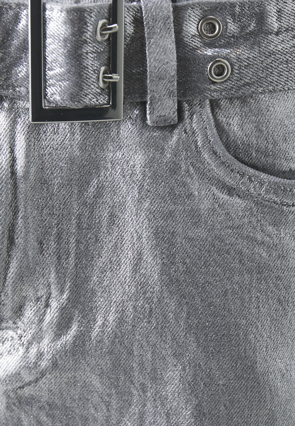 ONLY ONLNICKI MINI BELT FOIL SKIRT