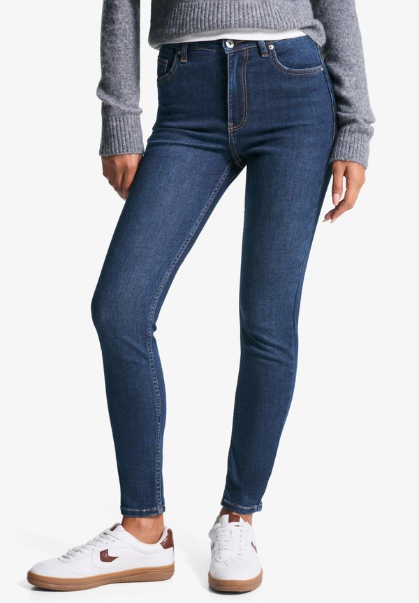 Bershka Jeans Skinny Fit - dark blue