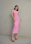 Norma Kamali HALTER TURTLE SIDE SLIT GOWN