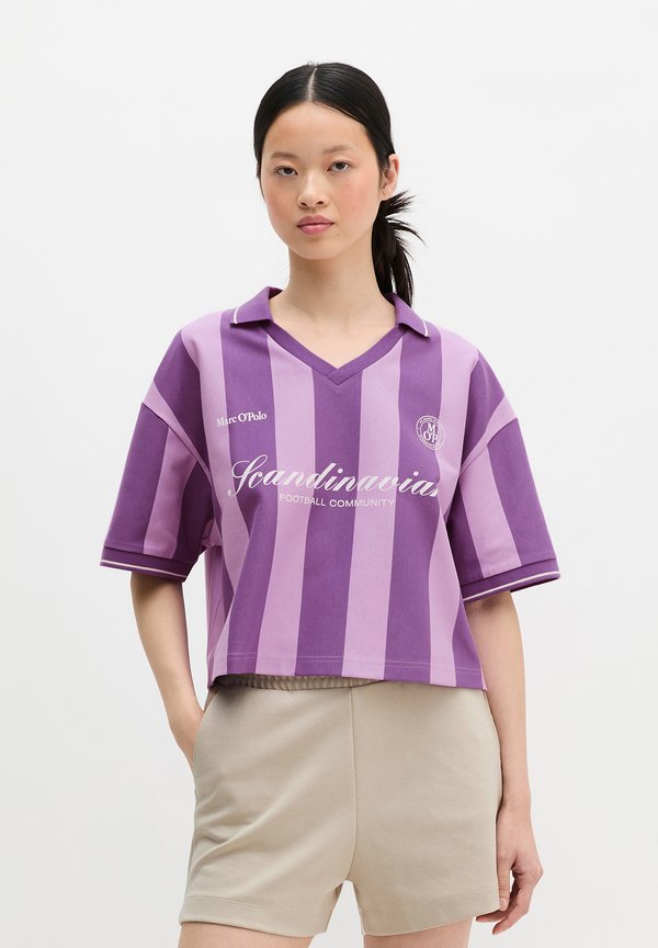 Marc O'Polo MOP CLUB '67 FOOTBALL TRIKOT SHIRT, CROPPED, STRIPED