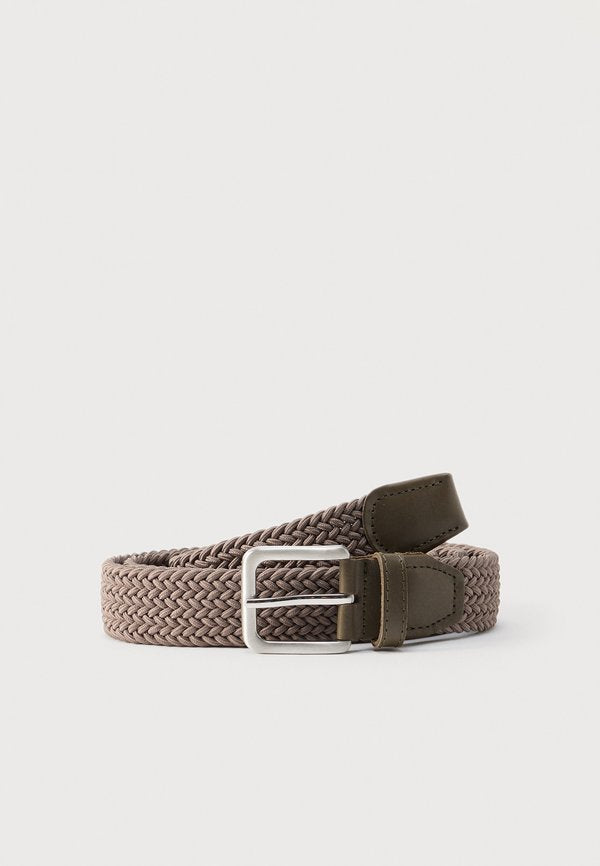 Jack & Jones JACSPRING BELT - Braided belt - tan