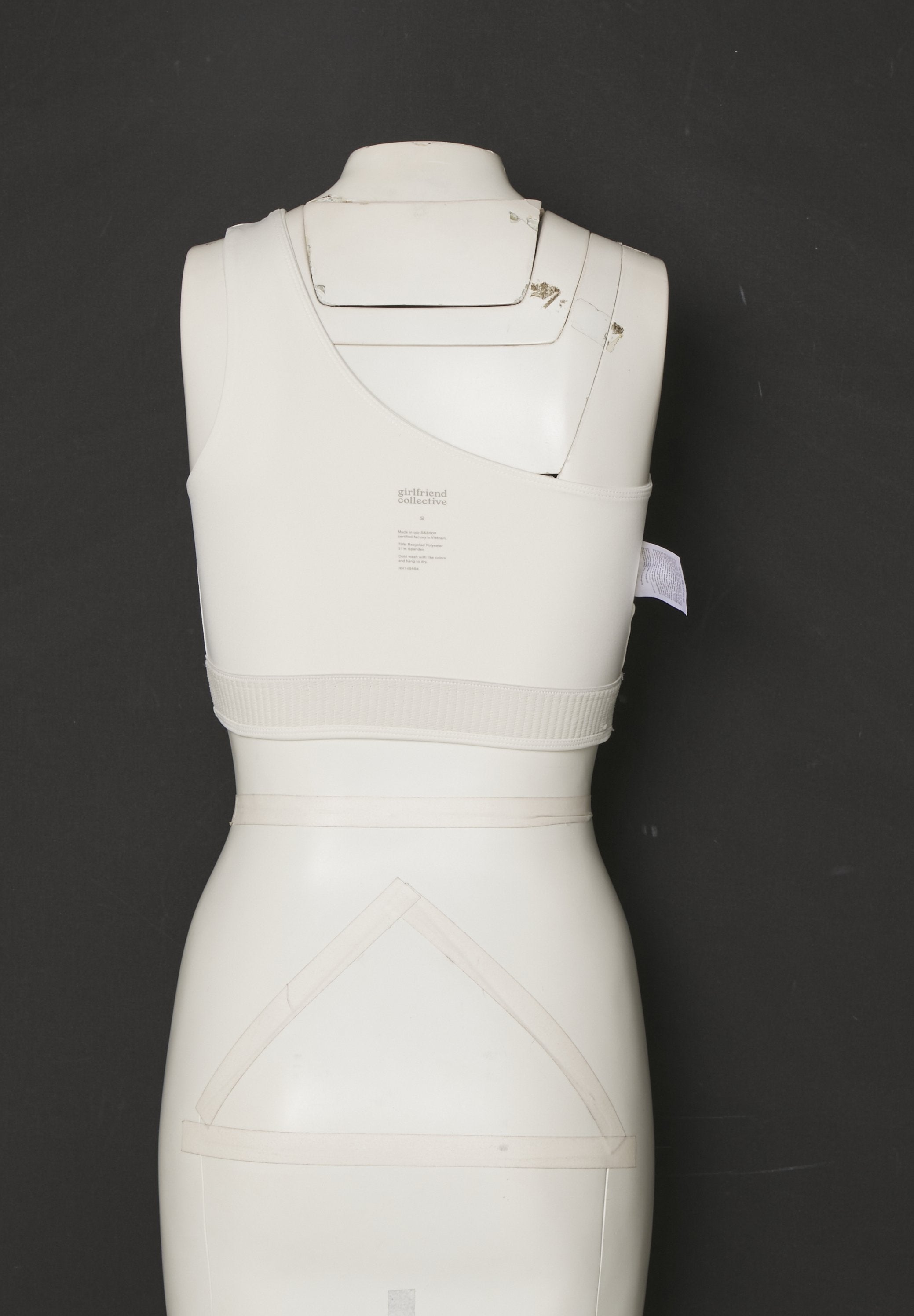 Girlfriend Collective BIANCA BRA ONE SHOULDER