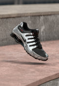 Nike Sportswear SHOX NZ - Trainers - black/black/metallic silver-coloured/volt/white/smoke grey