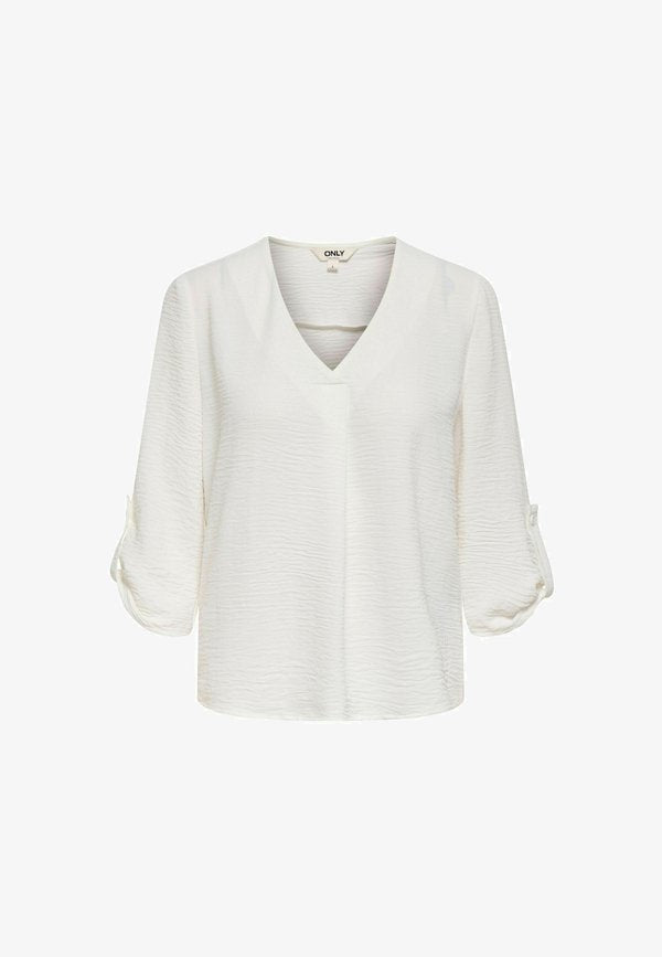ONLY TOP ONLMETTE TOP - Blouse - cloud dancer