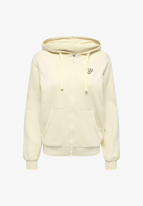 ONLY Zip-up sweatshirt - birch