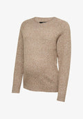 Vero Moda Maternity VMMDOFFY L/S O-NECK BLOUSE GA - Jumper - cocoa brown