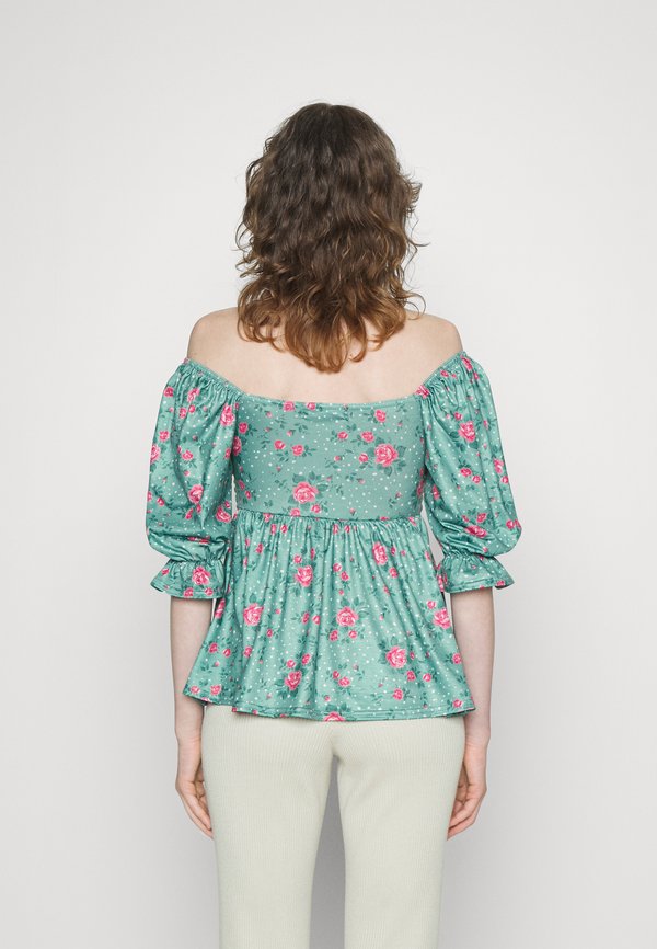 IN THE STYLE JOSSA SHIRRED BUST PUFF SLEEVE