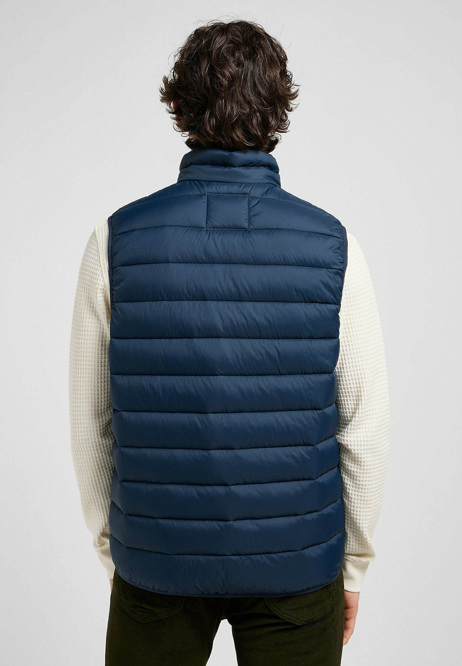 Lee LINED JACKET STAND_COLLAR_PUFFER_VEST FOR MENS - REGULAR FIT