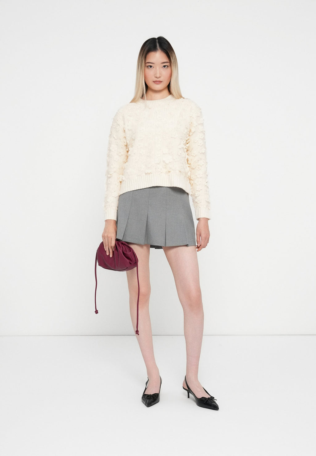 ONLY ONLHUA LIFE FLOWER DETAIL O NECK