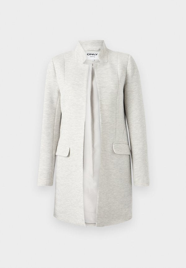 ONLY igan ONLLINEA igan - Short coat - light grey melange