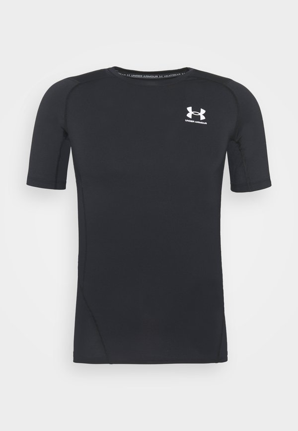 Under Armour HEATGEAR BASELAYER - Sports T-shirt - black/white