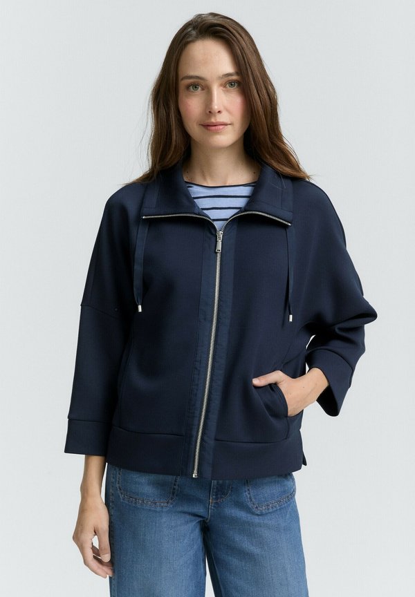 TOM TAILOR BOXY FIT - Zip-up sweatshirt - sky captain blue
