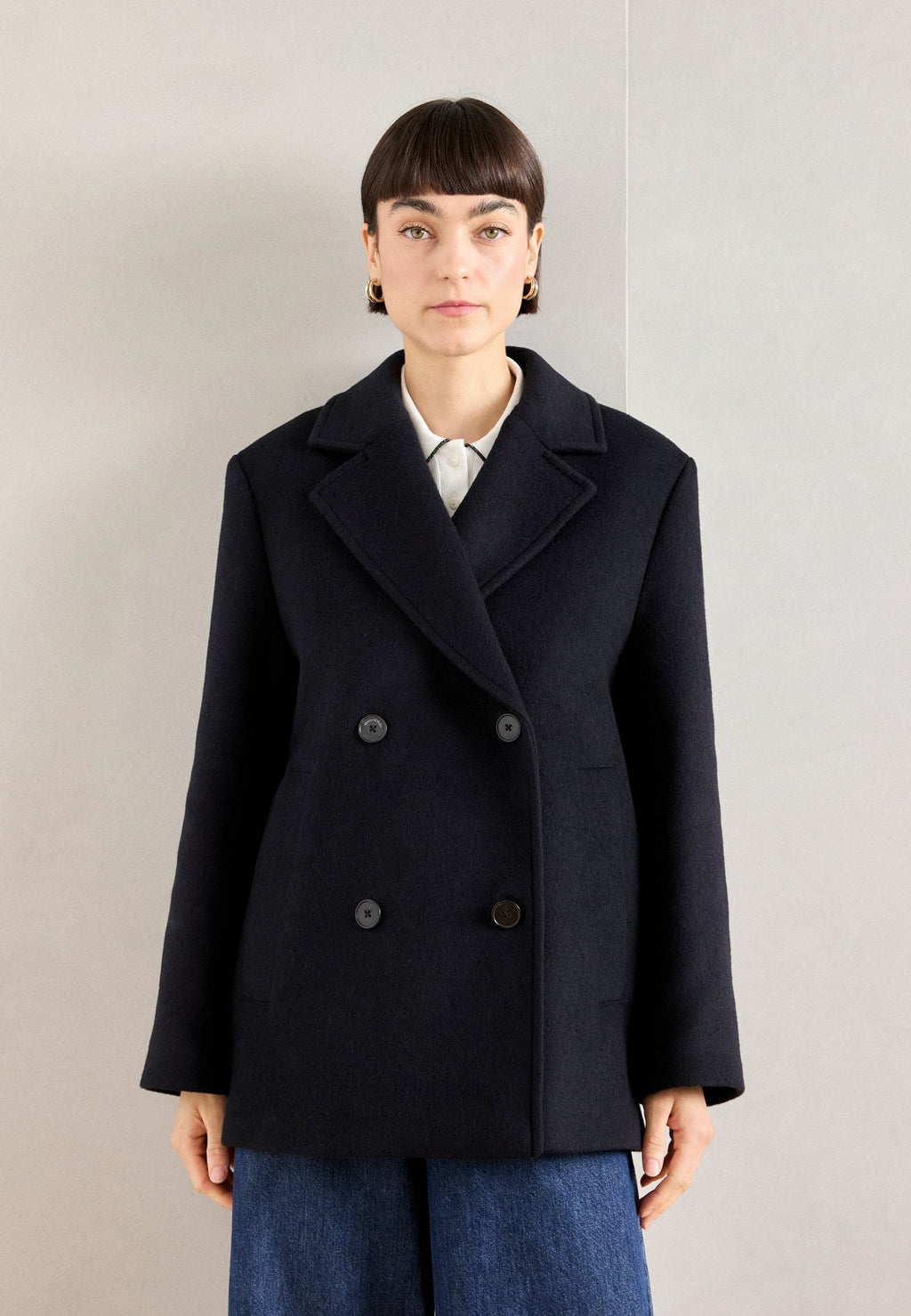 Marc O'Polo LAPEL COLLAR DOUBLE BREASTED FULLY LINED