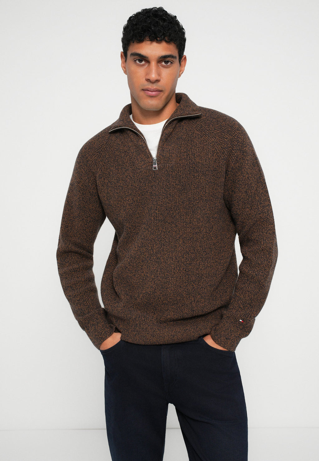 FISHERMAN RIB-KNIT RELAXED JUMPER WITH WOOL Media 5