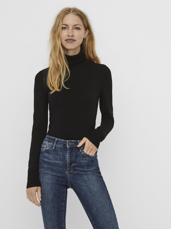Vero Moda VMGLORY ROLLNECK - Jumper - black