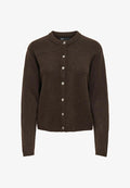 ONLY ONLSIMONI L/S O-NECK CARDIGAN KNT NOOS - Cardigan - coffee bean