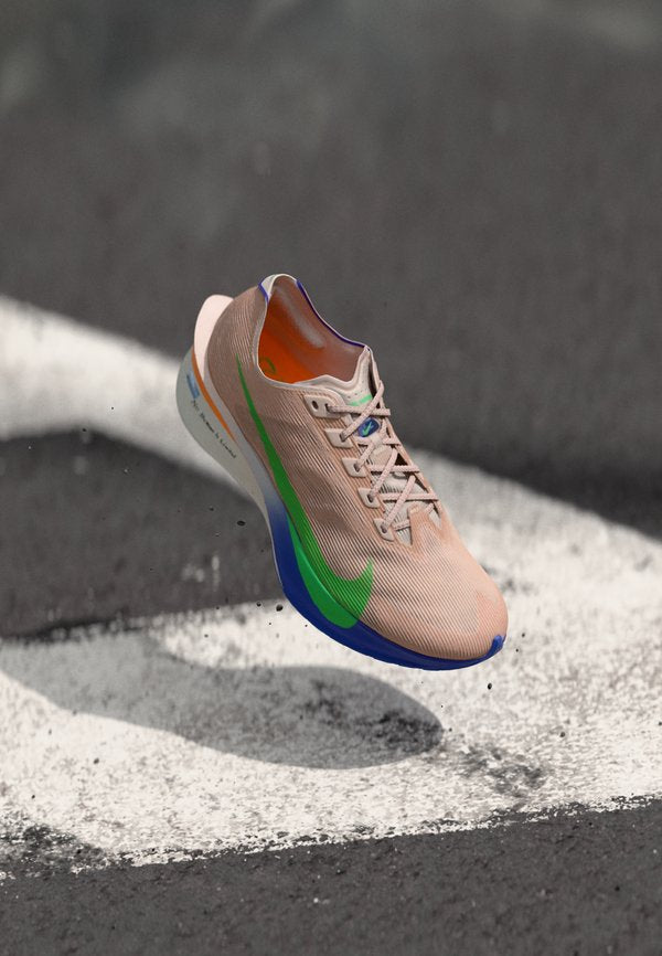 Nike Performance VAPORFLY 4 EK - Road running shoes - silt red/green shock/fire pink/bright ceramic/persian violet/spruce aura