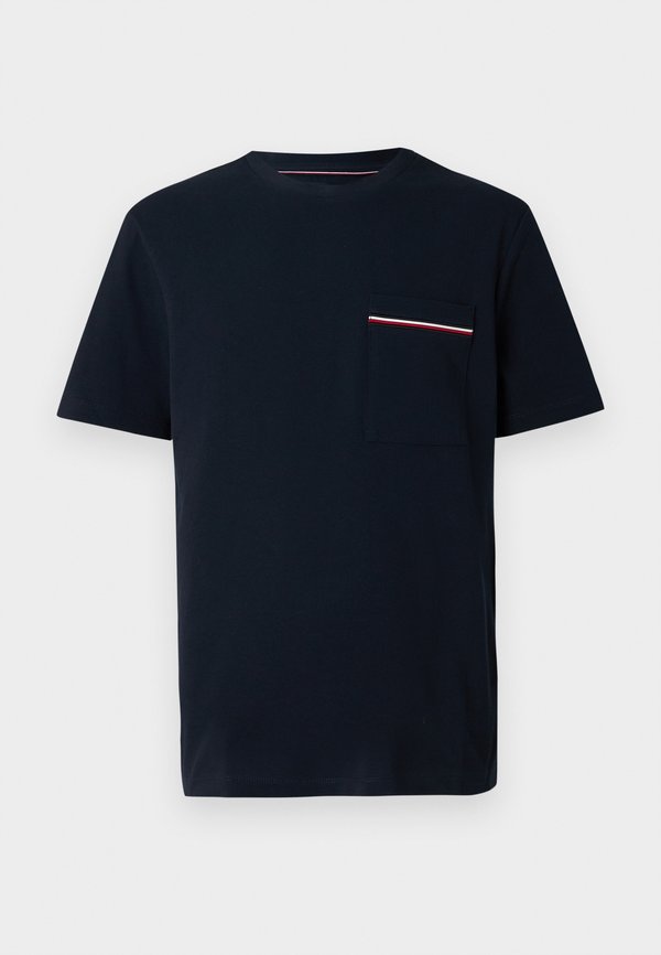 Tommy Hilfiger GLOBAL STRIPE POCKET PIQUE JERSEY T-SHIRT - Print T-shirt - desert sky