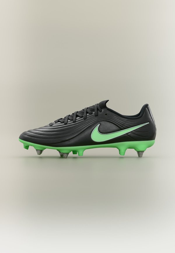 Nike Performance TIEMPO MAESTRO ACAD PRO UNISEX - Soft-ground football boots - black/illusion green