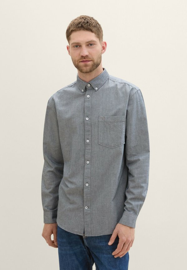 TOM TAILOR OXFORD - Shirt - navy chambray