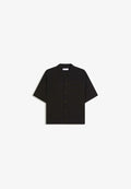 Bershka BOXY PLEATED - SHIRT  01112557 - Shirt - black